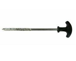 Peg, Heavy Duty Majestic easy pull 8 Inch screw peg With Black top - main image
