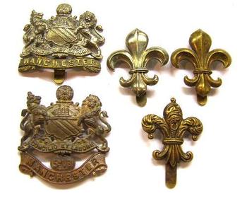 Manchester Regiment Cap Badges, Selection Available