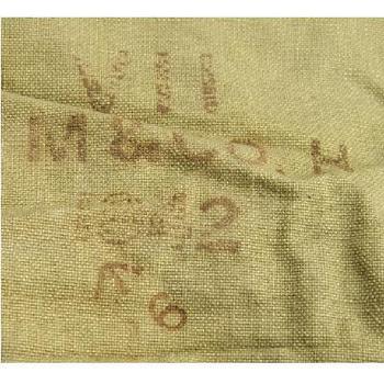 British Army WWII Dated Gas Mask Bag / Indiana Jones Canvas 1940's Bag MK VI - main image