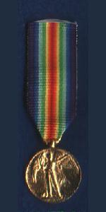 Miniature Medal -1914-19 Victory Medal - main image