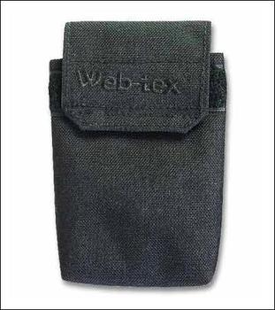 Black Document Pouch, Web Tex Large Black Document Pouch with Belt Loop Fitting