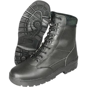Black all leather patrol boot - main image