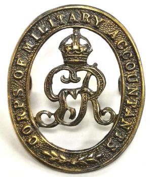 Corps of military accountants cap badge