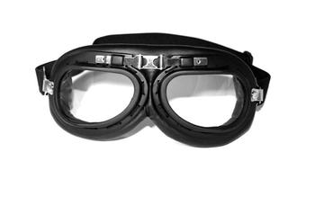 Flying Goggles Black Or Chrome Surround Miltec RAF Style Flying / Flyers Goggles - main image