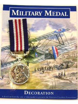 Mini Military Medal with information card