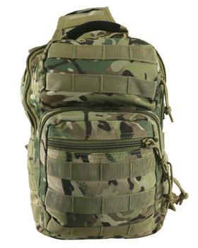 Mini Molle Recon Tactical 10 Litre Shoulder Day Bag, MTP, Olive, Black And Camo - main image