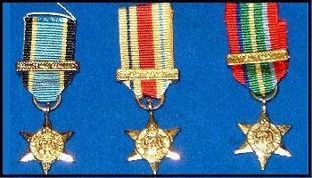 Miniture British War Medals - Stars - main image
