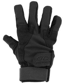 Black Tactical Gloves Highlander Mission Gloves New Black Suede Glove GL034 - main image