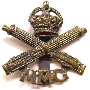 MMG Motor Machine Gun Cap Badge Genuine