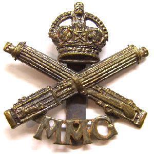MMG Motor Machine Gun Cap Badge Genuine - main image