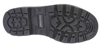 Black Leather Grafters Apprentice 6 Eyelet Internal Safety Toe Cap Boots (M629A) - main image