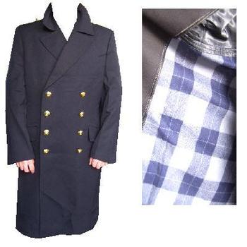 German Naval Issue Full Length Lined Overcoat / Raincoat 