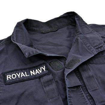 Royal Navy Naval Warm Weather FR RN Blue Zip Front Shirt, New / Used Graded - main image