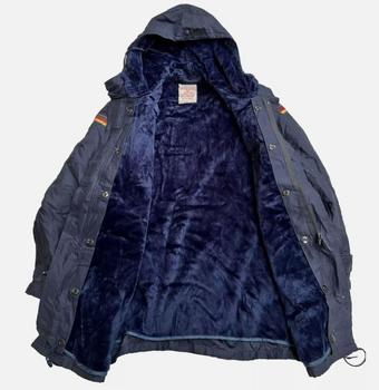 Navy German Army Cold Weather Bundeswehr Parka With Fleece Liner Genuine Vintage Blue Parker - main image