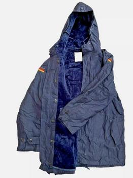 Navy German Army Cold Weather Bundeswehr Parka With Fleece Liner Genuine Vintage Blue Parker - main image