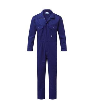 Boilersuit Coverall Navy Blue Poly / Cotton Presstud Front Overall Boiler Suit