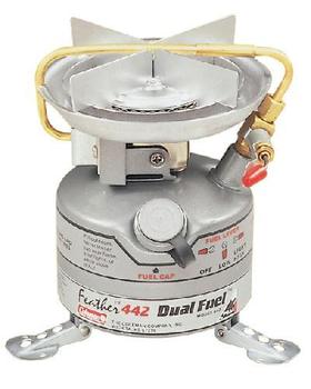 Coleman Unleaded Duel Fuel 442-700e Lightweight Feather Camping Stove