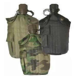 U.S Style G.I. Plastic Flask In Black, Olive Or Camo