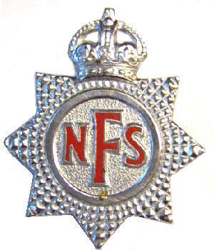 NFS National Fire Service Cap badge