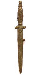 White Metal Dagger Cap Badge Of No2 Commando - main image