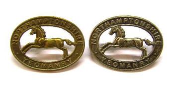 Northamptonshire Yeomanry Cap badge Various selection