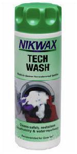 Nikwax Tech Wash 300ml Non Detergent Tech Wash, Wash In Cleaner for clothing and equipment