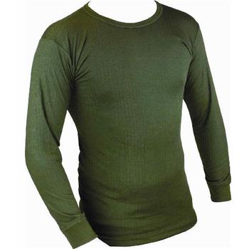 Thermal Long Sleeve Top Olive Green Base Layer Warm Thermal Top, New Highlander BL102