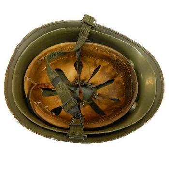Vietnam Style US Military Helmet Olive Green Used - main image