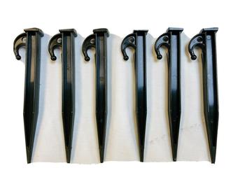 Plastic Pegs Army Green Military Style Tent Pegs Strong Plastic Olive Power Pegs - main image