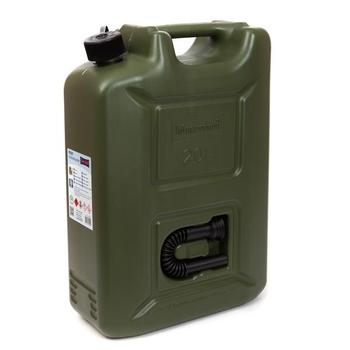 Olive Fuel Can 20 Litre Tough Plastic Jerry Can - Tough Plastic - main image