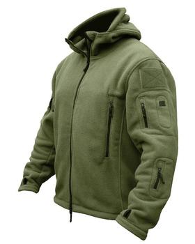 Olive fleece Recon Hoodie - main image