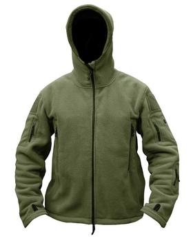 Olive fleece Recon Hoodie - main image