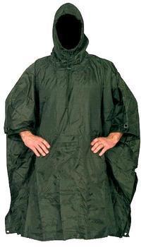 Brand New Olive Green Army Style Ripstop Poncho / Cape