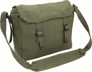 Webbing Haversack Canvas Shoulder Bag Or Side Pack Different Colours - main image