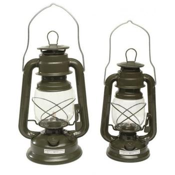 Hurricane Lantern Olive Storm Lantern / Lamp US Military Style Olive Green Lamp in 2 Sizes 