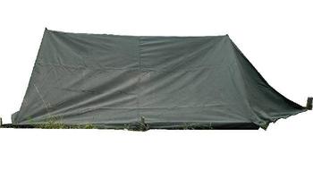 Pup Tent British Army Olive Drab Canvas Post War 1980's Pattern Army Pup Tent Like New - main image
