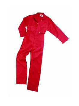 Red coverall Zipped Front Quality Poly Cotton Boilersuit