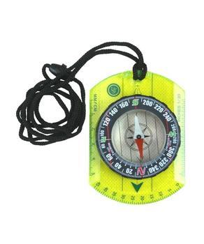 Orienteering Compass Kombat Fluorescent Hi-viz Base Orienteering Compass - main image