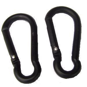Carabiner New Pack Of 2 Black 8mm Carabina - main image