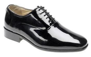 patent formal shoes