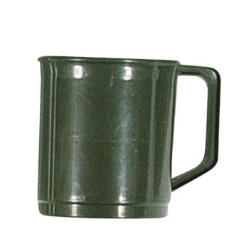 Army Style Plastic Mug Olive Green Polypropylene Mugs In 2 Sizes - main image