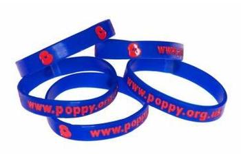 RBL Poppy wrist band - Support the Royal British Legion