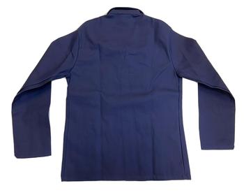 Long / Tall Cotton Drill Slop Jacket New Button Front Navy Blue 100% Cotton Railway Engineers Slop Jacket - main image