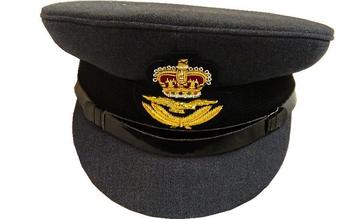 58 neuw. Royal Air Force RAF Service cap dress Schirmmütze blaugrau Gr