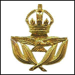 Kings Crown RAF Service Cap Badge