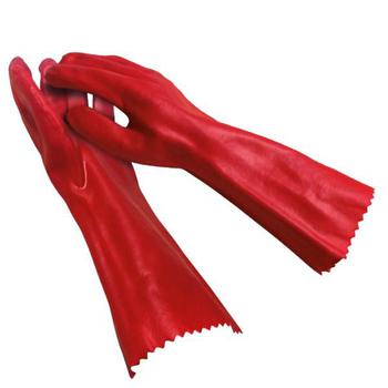 Waterproof Gauntlet PVC Glove Super Long 17 Inch PVC Work Glove