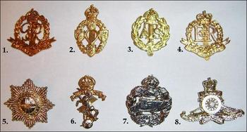 military cap badges