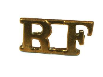 Royal Fusiliers Brass Shoulder title (pair)