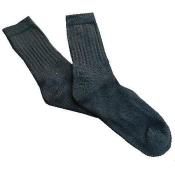 Short Ribbed Socks, Pack Of 2 French Military Issue Olive Green Or Black, New - main image