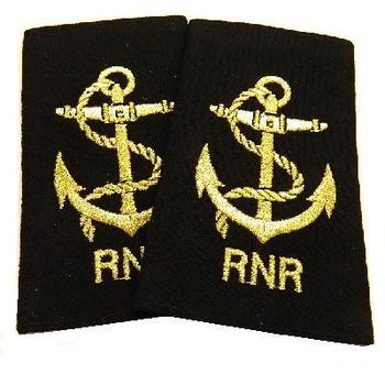 Gold Royal Navy Embroidered Epaulet slide RNR